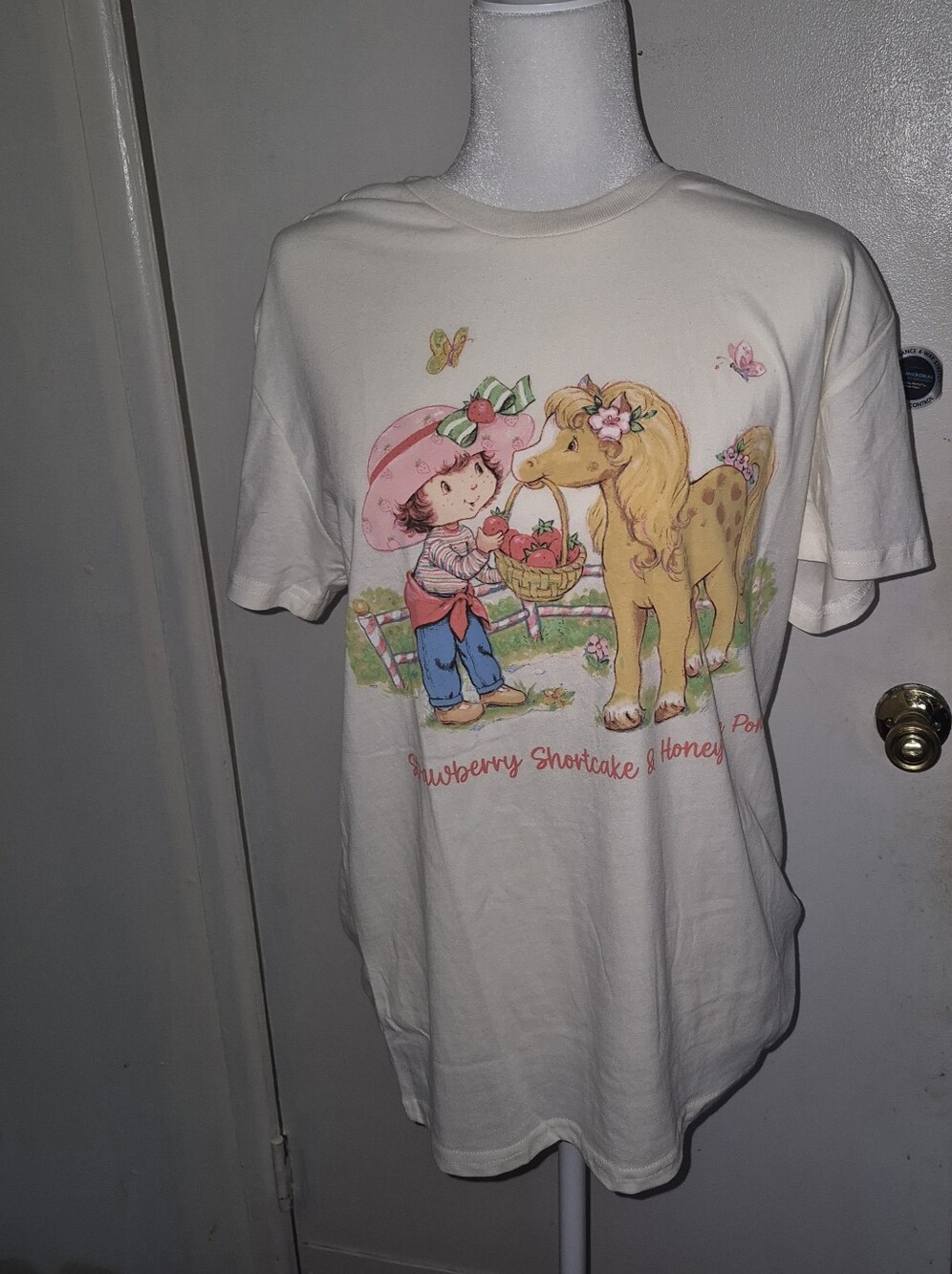 Strawberry Shortcake Cream Colored Short Sleeve Tee